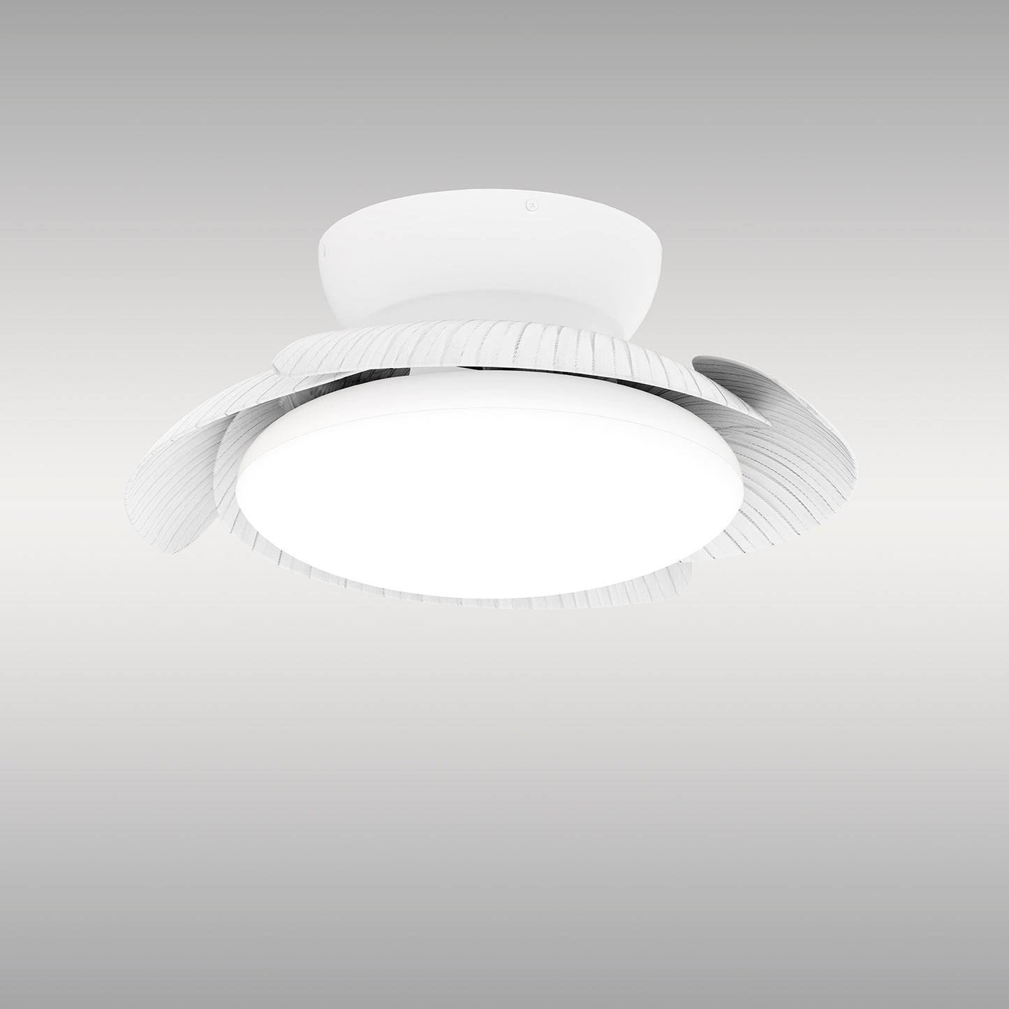 Aloha White Ceiling Fan with Light 52cm 45W LED Dimmable Ceiling Light With Built-In 30W DC Reversible Fan, 5yrs Warranty
