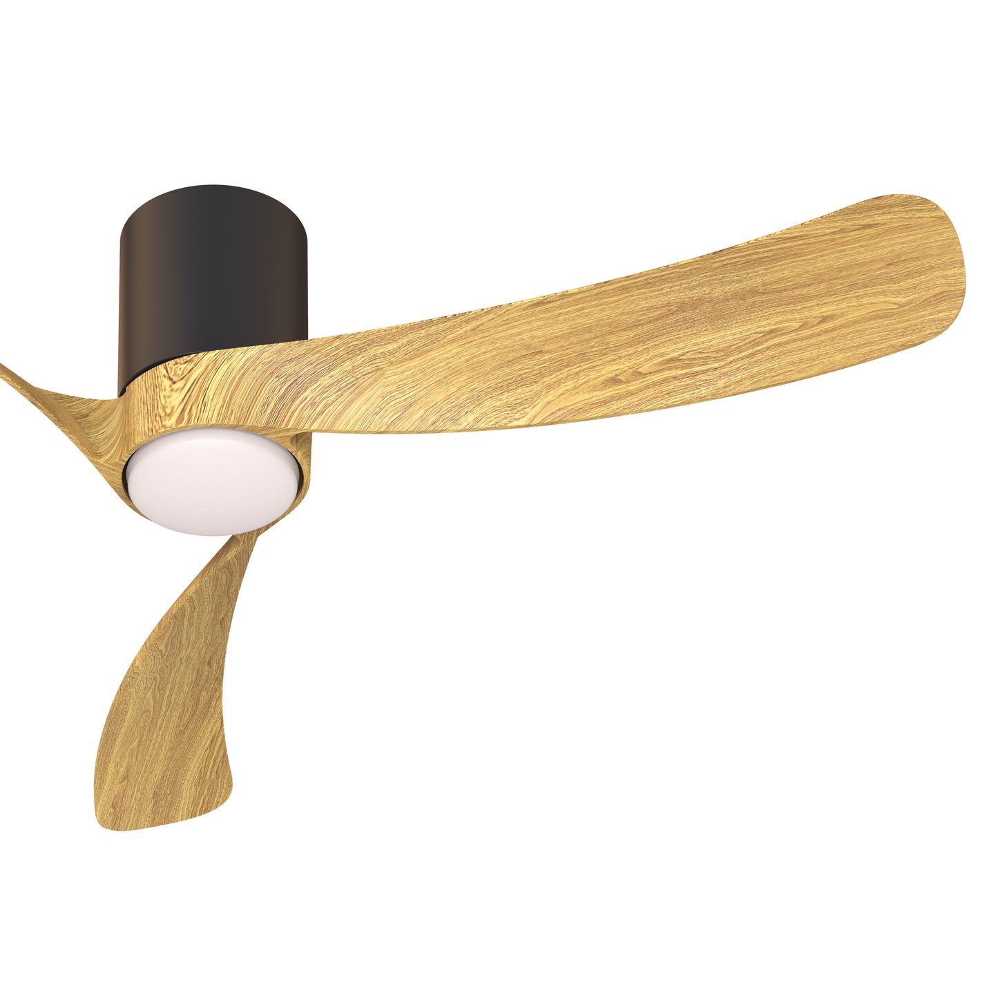 Mantra M9047 Nemo M 1.2m 24W LED Dimmable Ceiling Light With Built-In 32W DC Fan, 2700-5000K Remote Control, 3200lm, Black/Wood