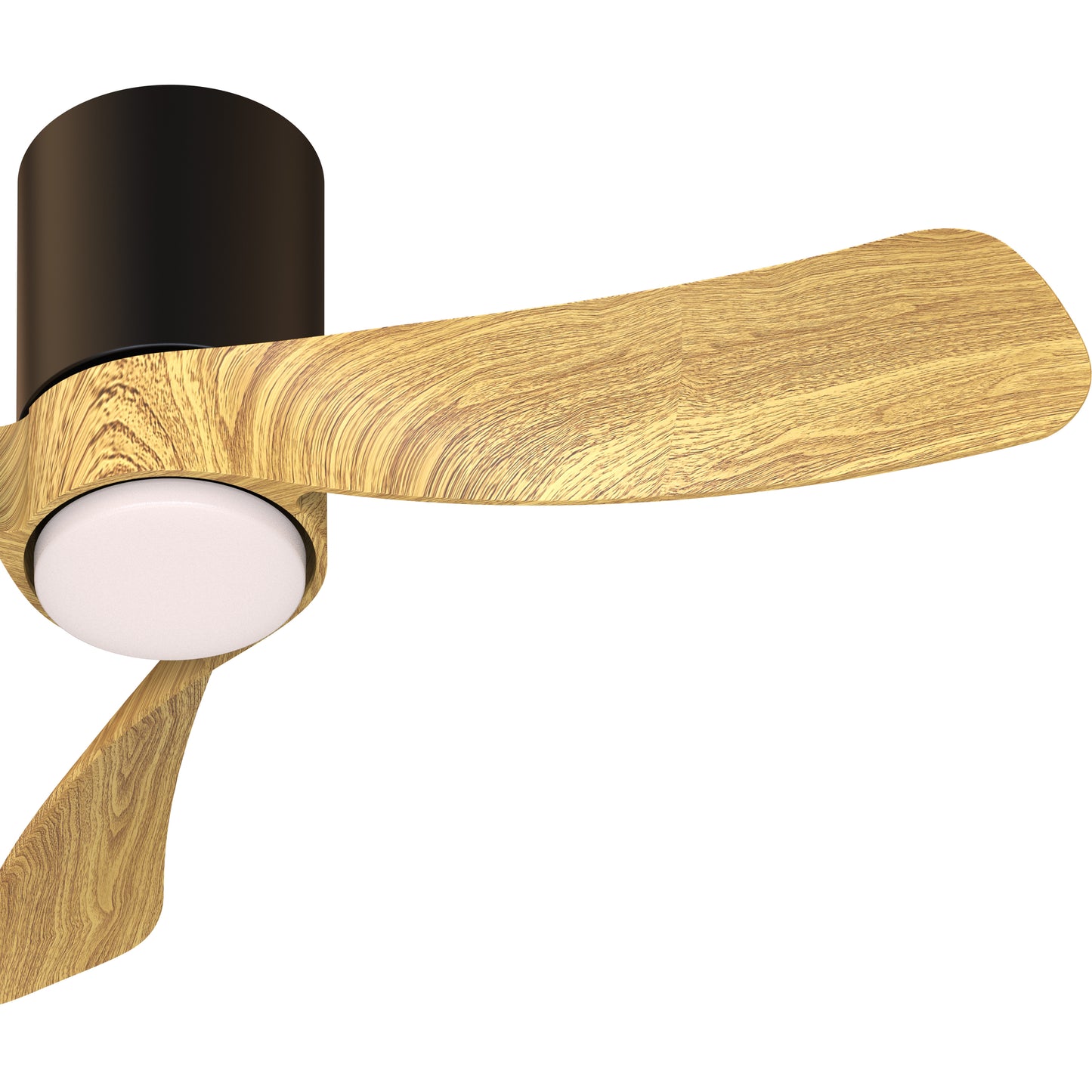 Mantra M9053 Nemo XS 72cm 18W LED Dimmable Ceiling Light With Built-In 26W DC Fan, 2700-5000K Remote Control, 2800lm, Black/Wood, 5yrs Warranty