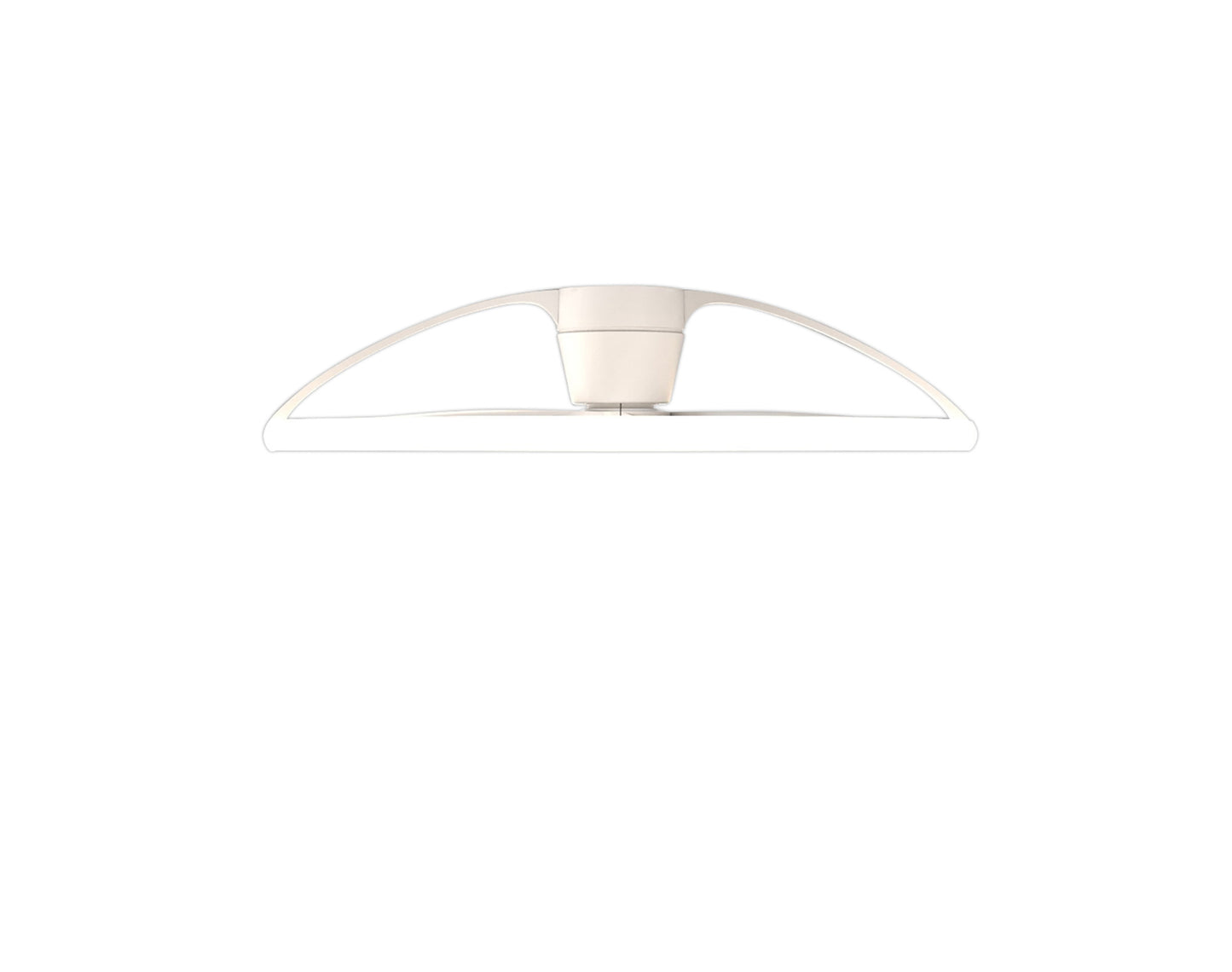 Nepal White Ceiling Fan with Light 105cm 75W LED Dimmable Light With Built-In 35W DC Reversible Fan, c/w Remote Control, APP & Alexa/Google Voice Control.