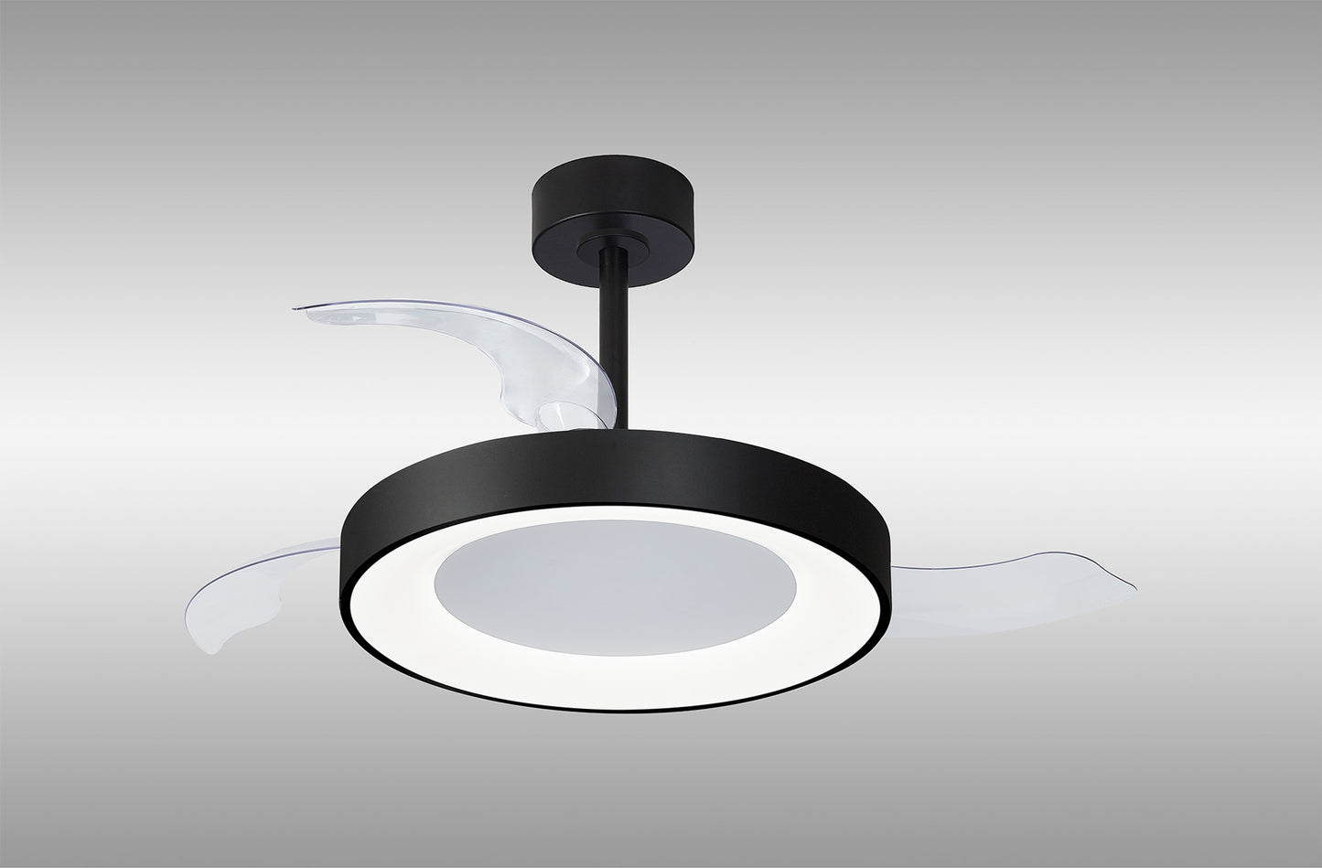 Mantra M9063 Niseko M Black Ceiling Fan with Light 49cm(CLOSED)1060MM(OPEN) 50W LED Dimmable Ceiling Light With Built-In 30W DC Fan, 2700-5000K Remote Control, 5500lm, White, 5yrs Warranty