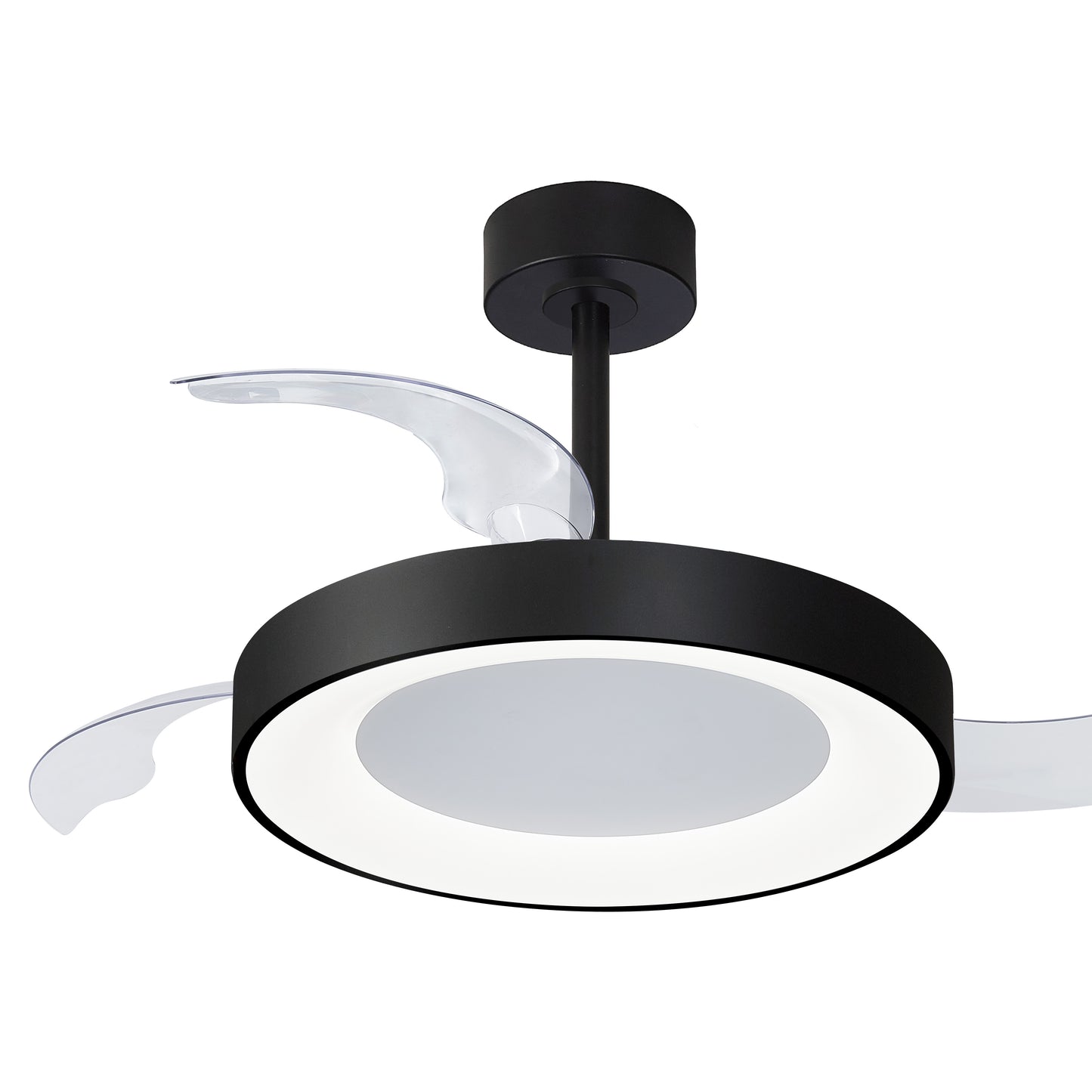 Mantra M9063 Niseko M Black Ceiling Fan with Light 49cm(CLOSED)1060MM(OPEN) 50W LED Dimmable Ceiling Light With Built-In 30W DC Fan, 2700-5000K Remote Control, 5500lm, White, 5yrs Warranty
