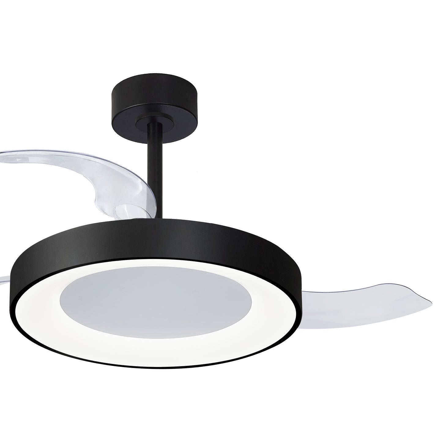 Mantra M9063 Niseko M Black Ceiling Fan with Light 49cm(CLOSED)1060MM(OPEN) 50W LED Dimmable Ceiling Light With Built-In 30W DC Fan, 2700-5000K Remote Control, 5500lm, White, 5yrs Warranty