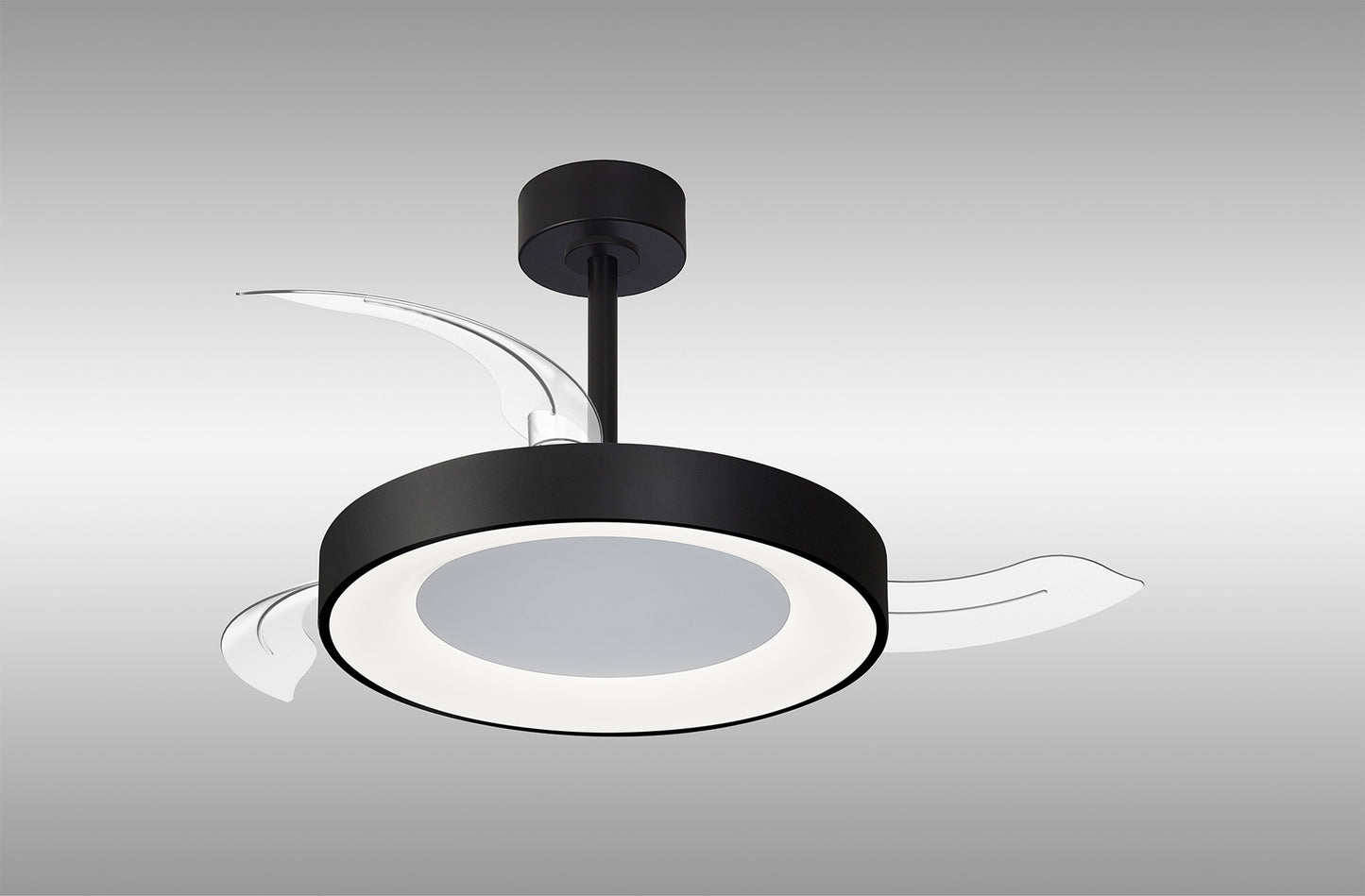 Mantra M9064 Niseko S Ceiling Fan with Light 40cm(closed) 910mm(open)45W LED Dimmable Ceiling Light With Built-In 25W DC Fan, 2700-5000K Remote Control, 5000lm, Black, 5yrs Warranty