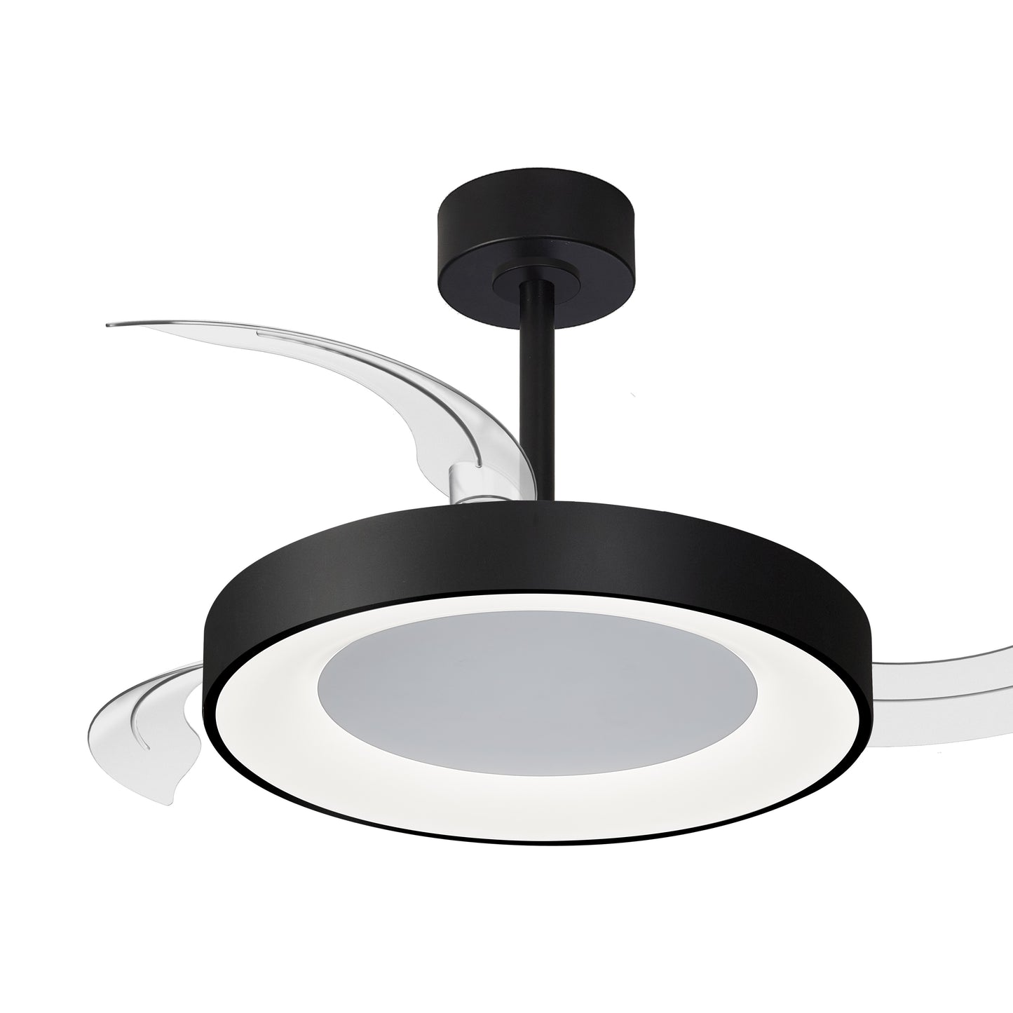 Mantra M9064 Niseko S Ceiling Fan with Light 40cm(closed) 910mm(open)45W LED Dimmable Ceiling Light With Built-In 25W DC Fan, 2700-5000K Remote Control, 5000lm, Black, 5yrs Warranty