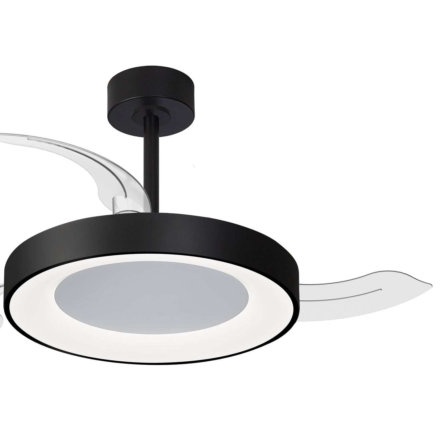 Mantra M9064 Niseko S Ceiling Fan with Light 40cm(closed) 910mm(open)45W LED Dimmable Ceiling Light With Built-In 25W DC Fan, 2700-5000K Remote Control, 5000lm, Black, 5yrs Warranty