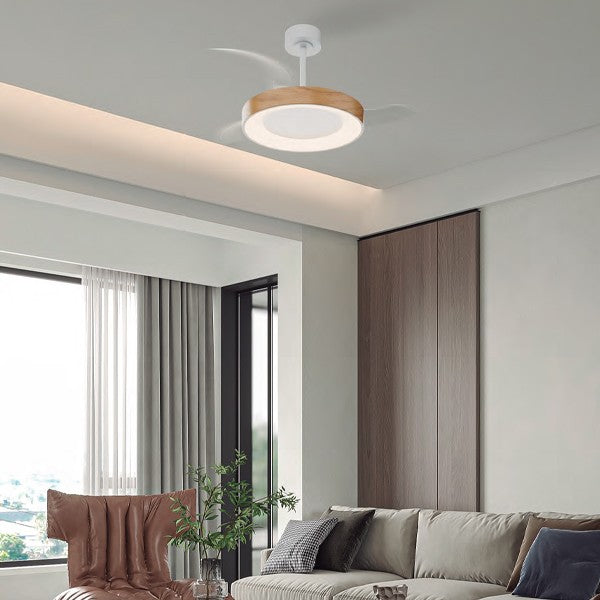 Mantra M9013 Niseko S Ceiling Fan with Light 40cm(closed) 910mm(open)45W LED Dimmable Ceiling Light With Built-In 25W DC Fan, 2700-5000K Remote Control, 5000lm, White/Wood, 5yrs Warranty
