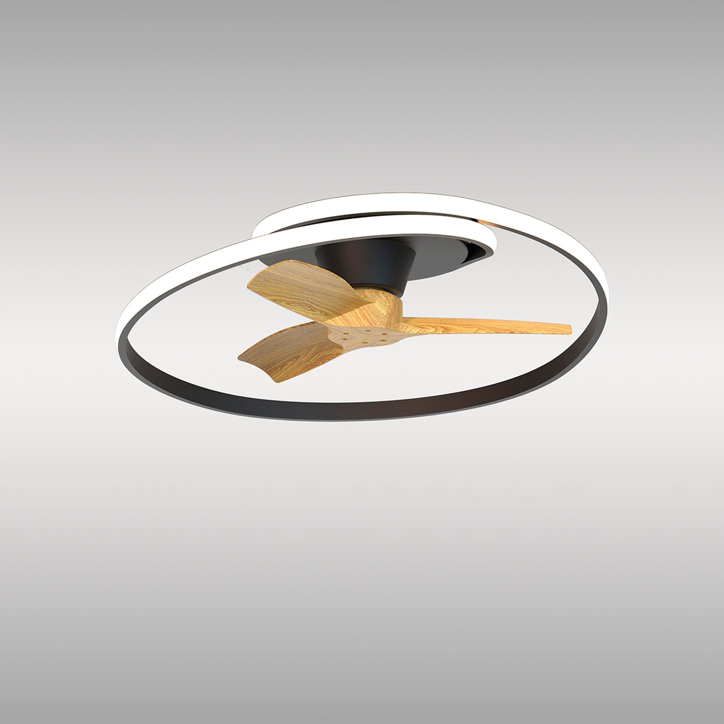 The MANTRA M8236 Ocean Black/Wood 78cm ceiling fan from Ceiling Fans UK features three wood blades, a dimmable 60W LED circular light, a built-in 35W DC reversible motor, and comes with a 5-year warranty.