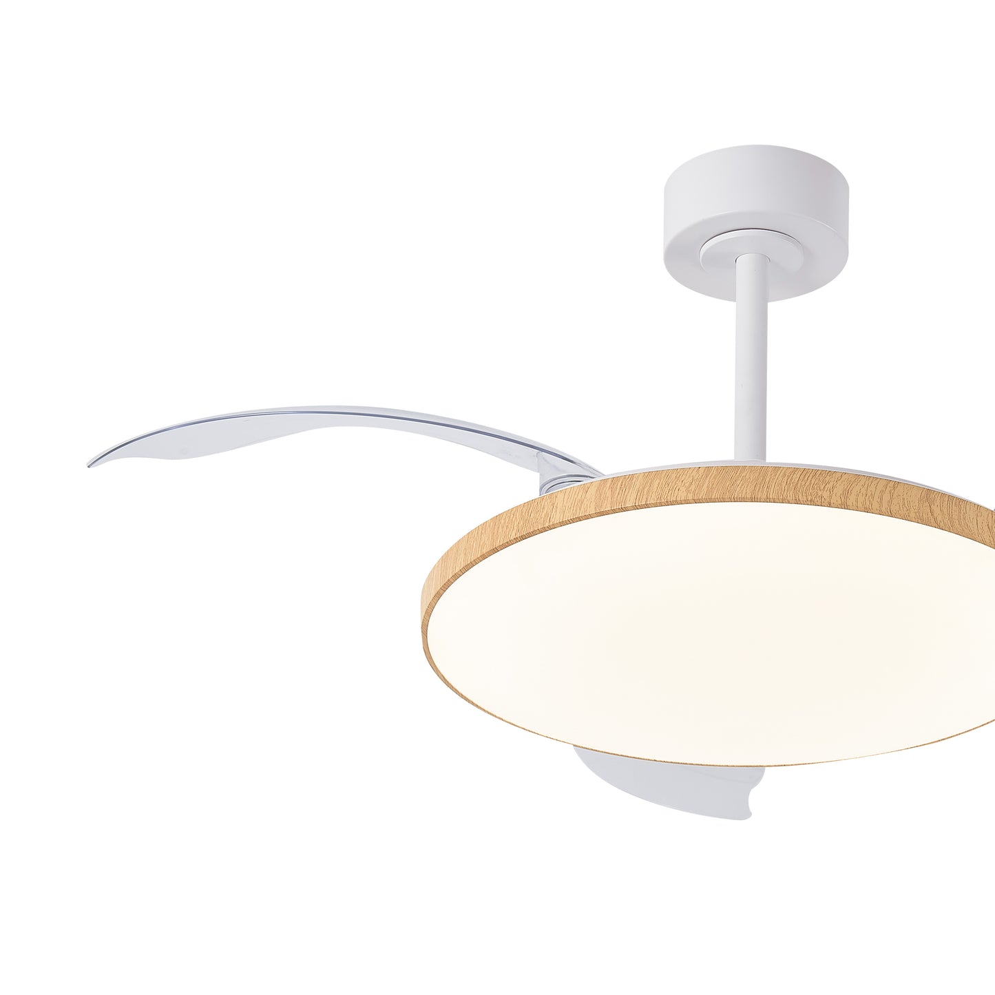 Mantra M9007 Slim Fan 50cm 50W LED Dimmable Ceiling fan with light With Built-In 30W DC Fan, 2700-5000K Remote Control, 3500lm, Wood, 5yrs Warranty