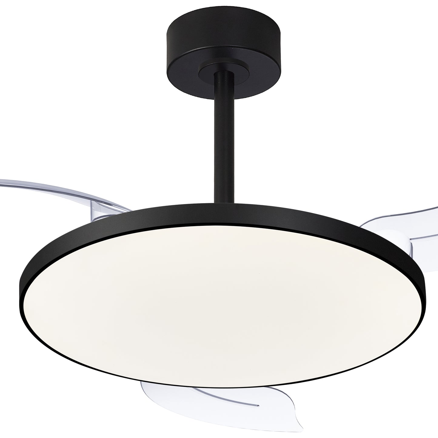 Mantra M9056 Slim Fan Mini 40cm(closed) 900mm(open) 45W LED Dimmable Ceiling fan with Light With Built-In 25W DC Fan, 2700-5000K Remote Control, 5000lm, Black, 5yrs Warranty