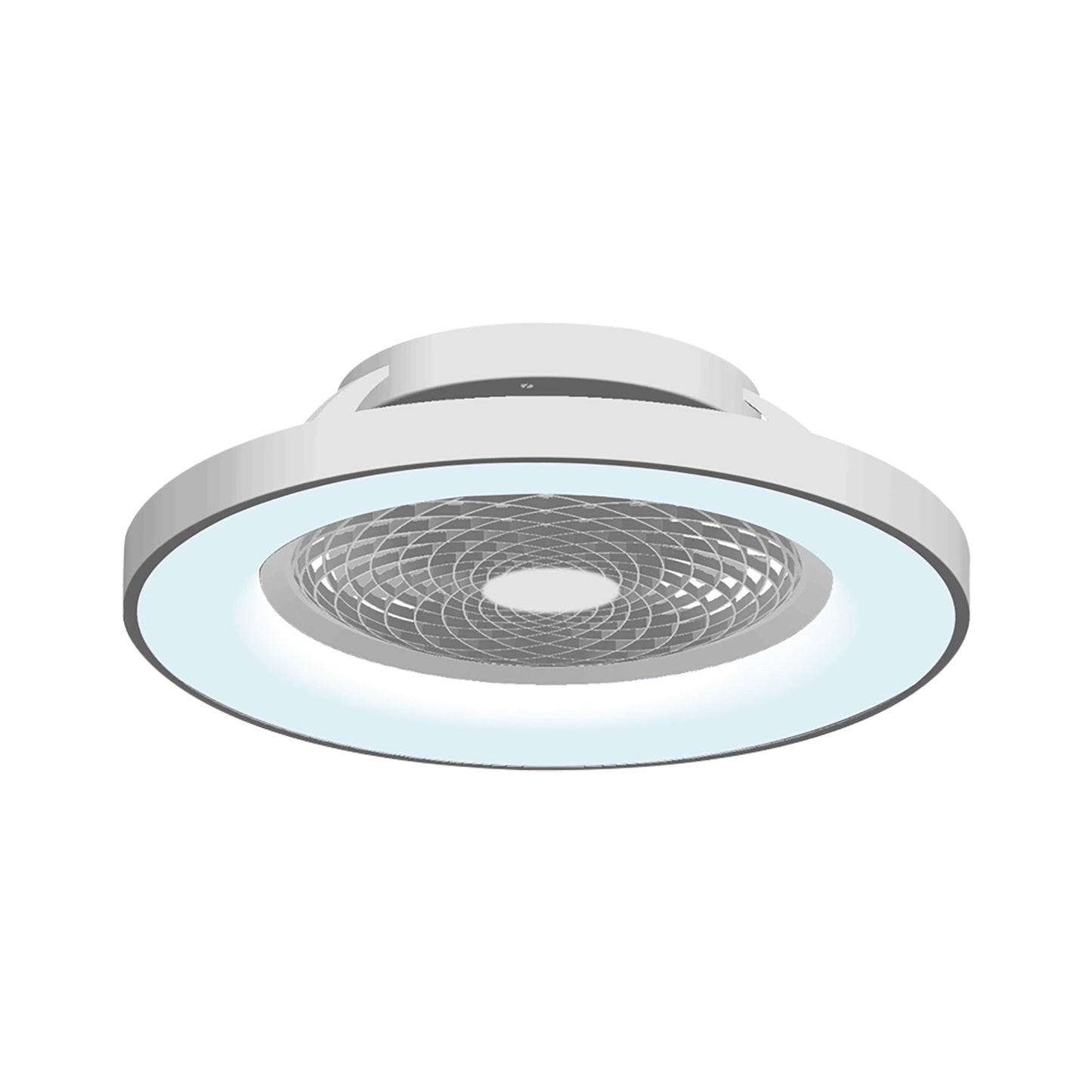 MANTRA M7125 Tibet Silver Ceiling Fan with light 65cm 70W LED Dimmable Ceiling Light With 35W DC Reversible Fan,Remote, APP & Alexa/Google Voice, 5yrs Warranty