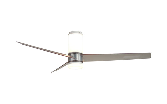 Ceiling fan with light Up Down 1.2m 45W LED Dimmable Ceiling Light With Built-In 35W DC Fan, 2700-5000K Remote Control, 4950lm, White, 5yrs Warranty