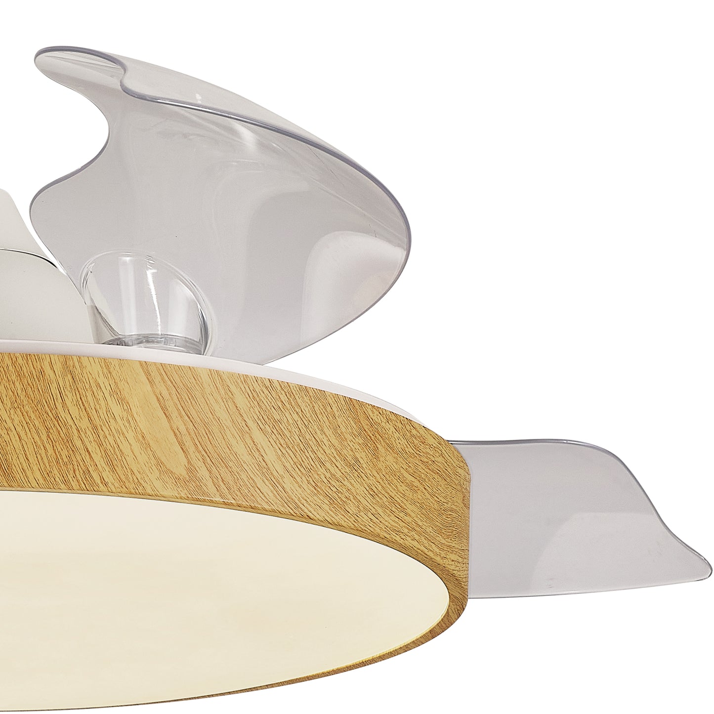  Mantra Madera Wood Ceiling Fan with light close up 3