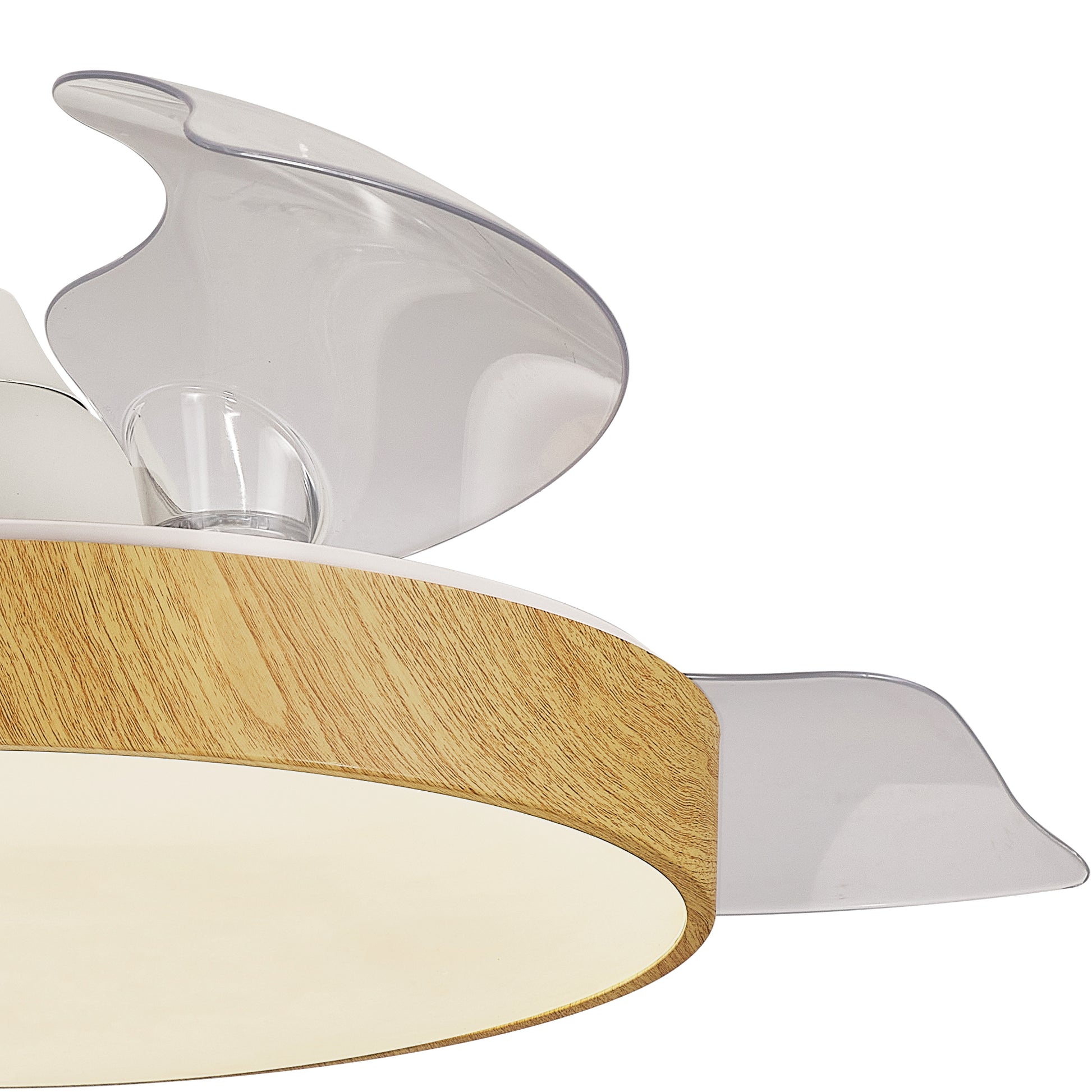  Mantra Madera Wood Ceiling Fan with light close up 3