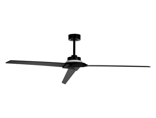Brisa Black Ceiling Fan with Light 175cm 20W LED Dimmable Light With 40W Reversible Fan, 2700-5000KRemote & APP Control,Black Reversible Blades, 1400lm, IP44, 5yrs Warranty
