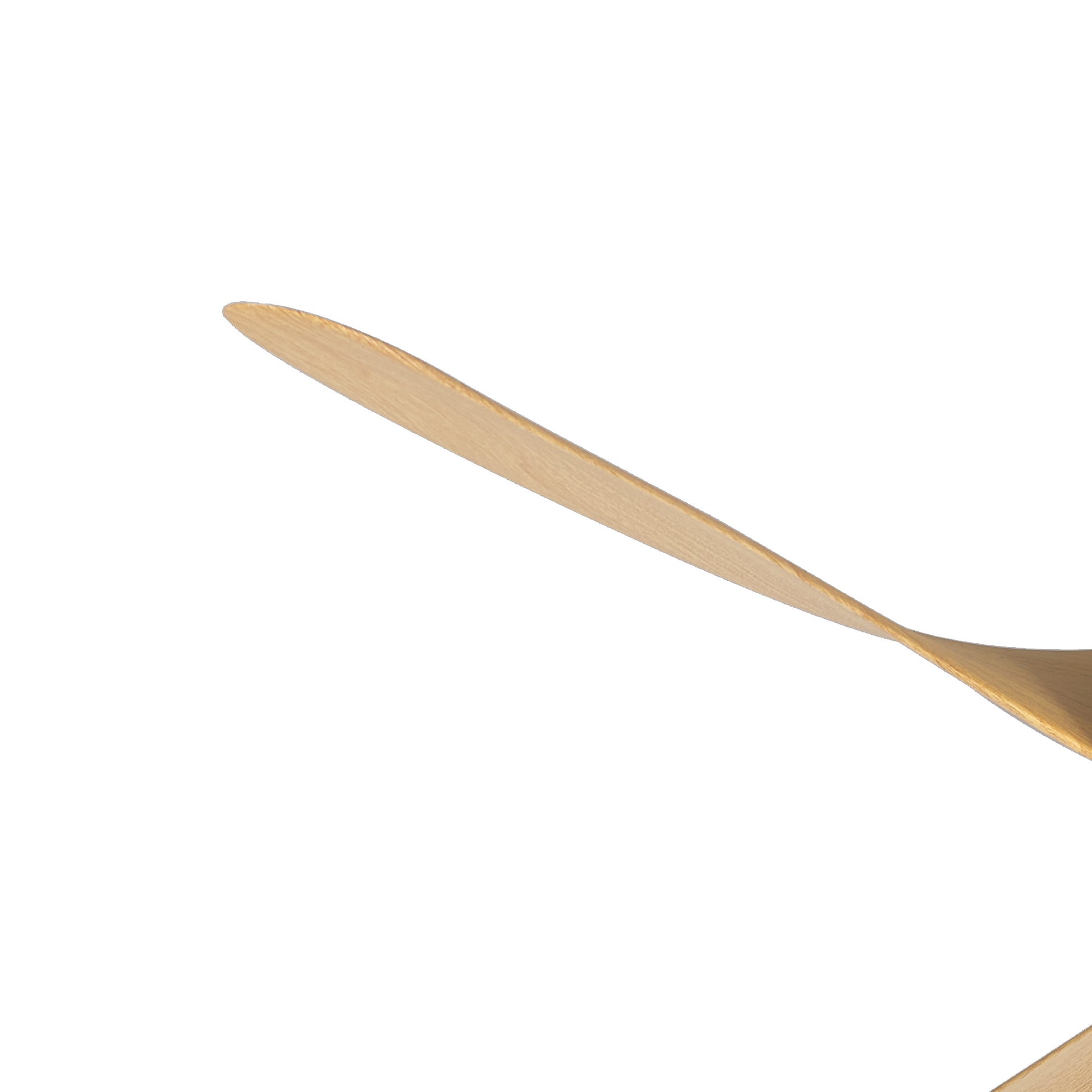 Close-up of a single wooden spoon, ideal for kitchen tasks—pairs perfectly with the Ceiling Fans UK MANTRA M8710 Groenland White/Wood Ceiling Fan (122cm, 24W LED dimmable light, 30W DC fan) featuring remote & APP control for modern convenience.