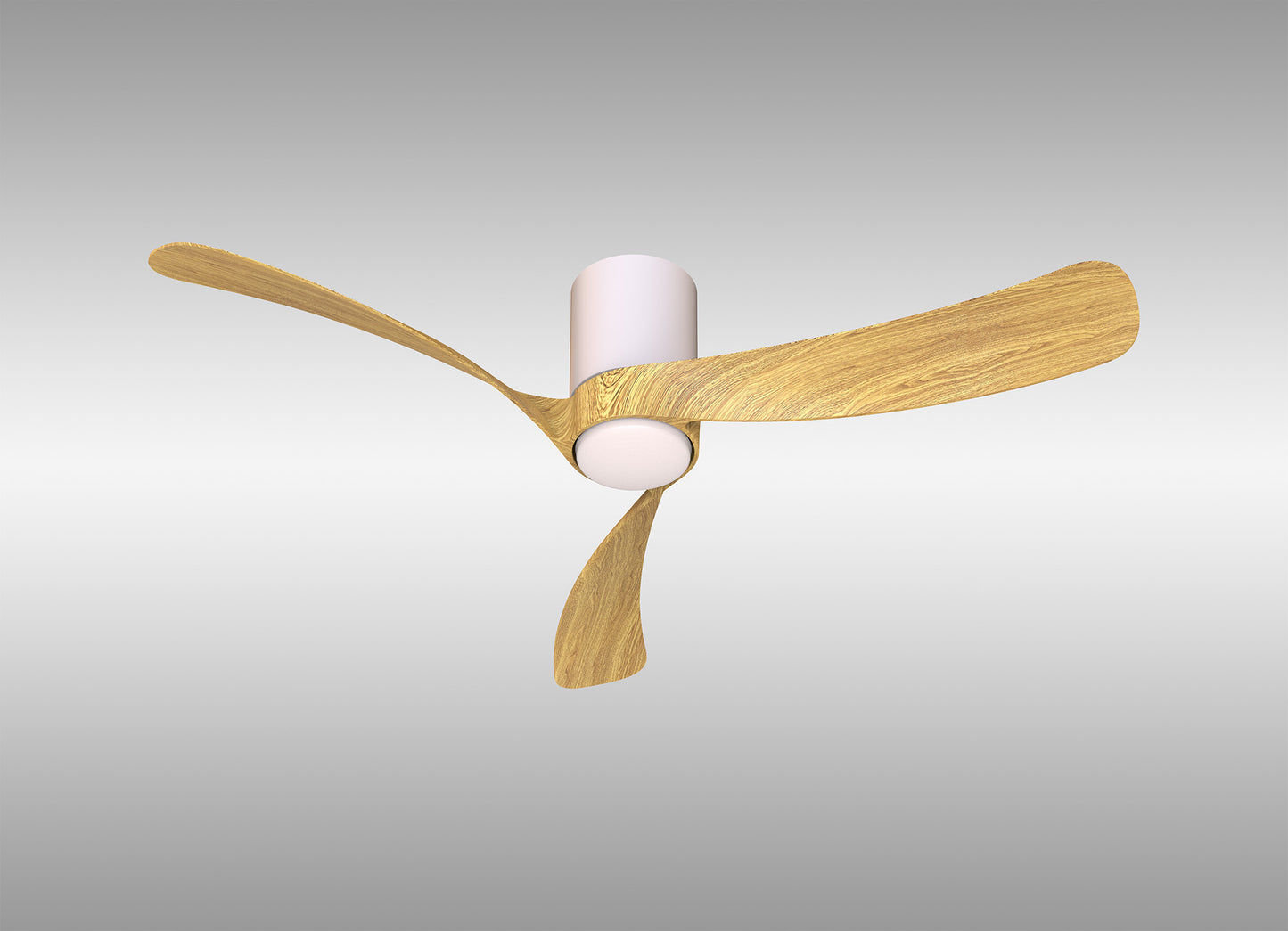 Mantra M9048 Nemo M 1.2m 24W LED Dimmable Ceiling Light With Built-In 32W DC Fan, 2700-5000K Remote Control, 3200lm, White/Wood