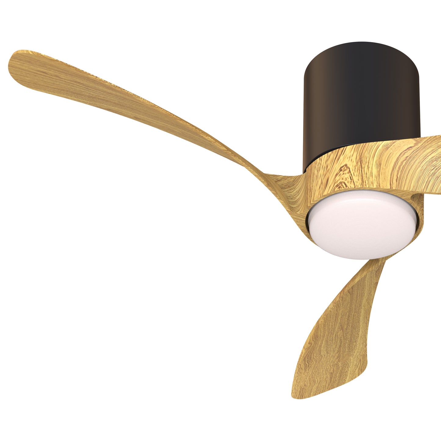 Mantra M9050 Nemo S 97cm 24W LED Dimmable Ceiling Light With Built-In 30W DC Fan, 2700-5000K Remote Control, 3200lm, Black/Wood