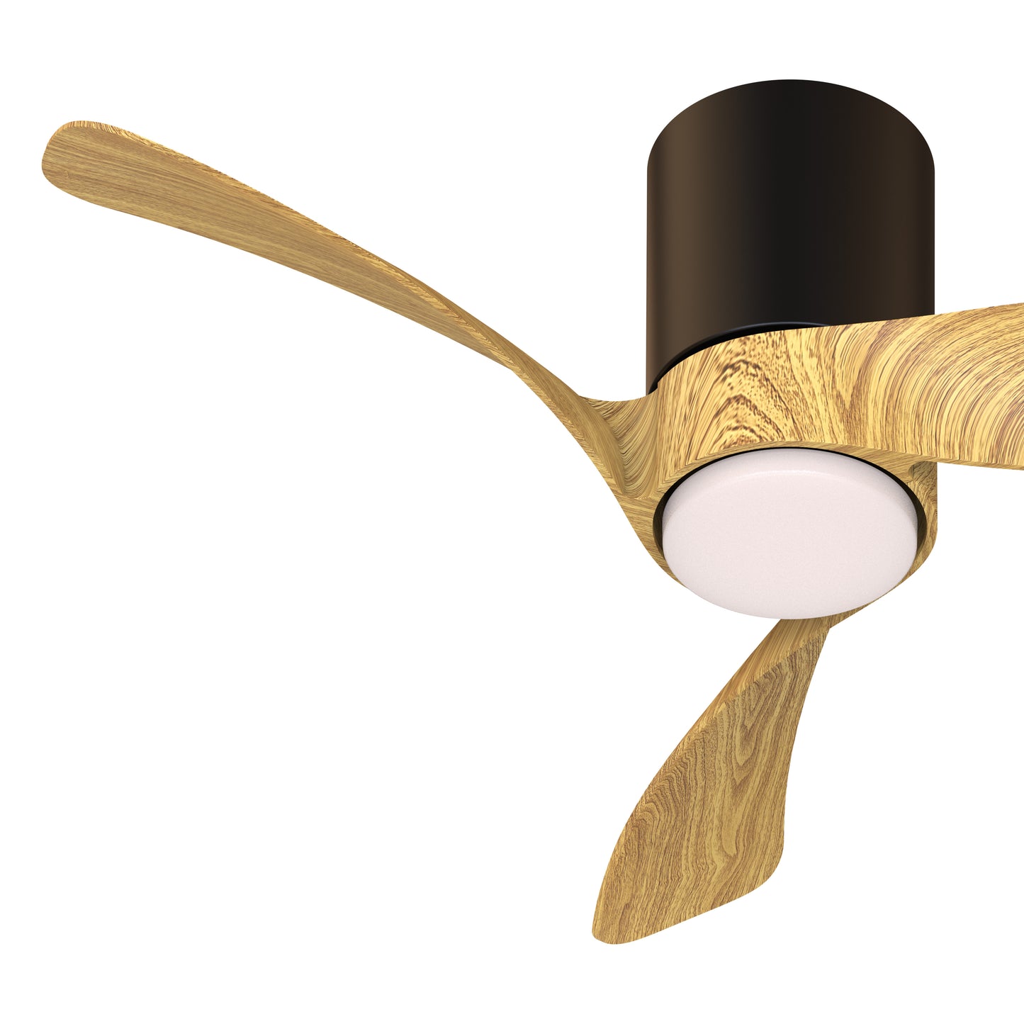 Mantra M9053 Nemo XS 72cm 18W LED Dimmable Ceiling Light With Built-In 26W DC Fan, 2700-5000K Remote Control, 2800lm, Black/Wood, 5yrs Warranty