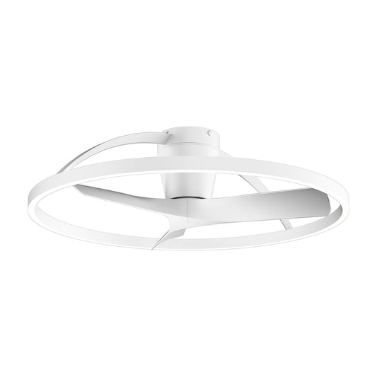 Mantra M9043 Nepal II 75cm 32W LED Dimmable Light With Built-In 32W DC Reversible Fan, White Finish c/w Remote Control, 4000lm, 5yrs Warranty