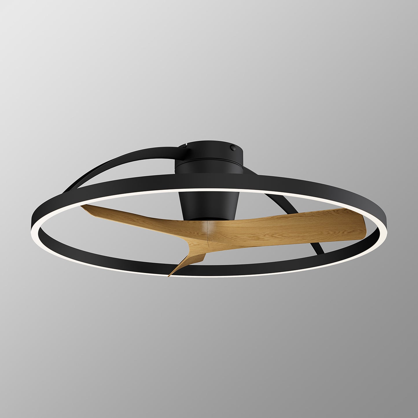 Mantra M9044 Nepal II 75cm 32W LED Dimmable Light With Built-In 32W DC Reversible Fan, Black/Wood Finish c/w Remote Control, 4000lm, 5yrs Warranty