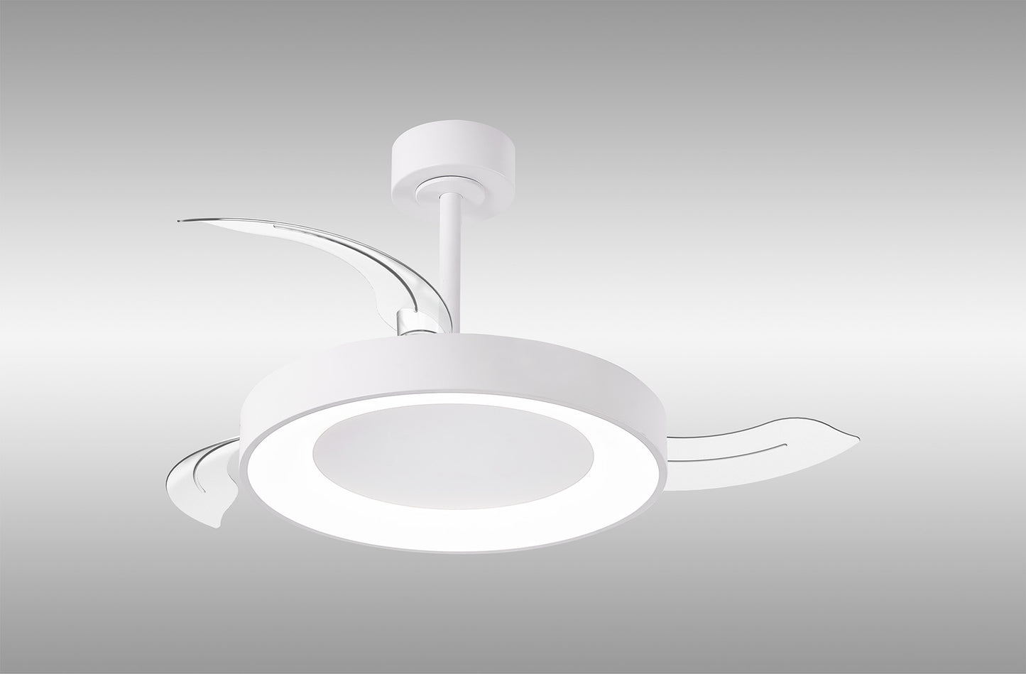 Mantra M9012 Niseko S Ceiling Fan with Light 40cm(closed) 910mm(open)45W LED Dimmable Ceiling Light With Built-In 25W DC Fan, 2700-5000K Remote Control, 5000lm, White, 5yrs Warranty