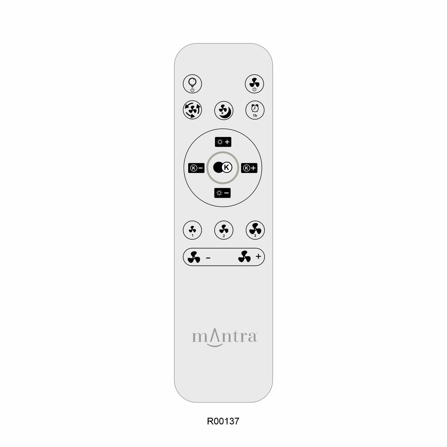 Mantra M9065 Groenland XS 79.5cm 30W LED Dimmable Ceiling Light With Built-In 24W DC Fan, 2700-5000K Remote Control, 2640lm, White-Wood 5yrs Warranty