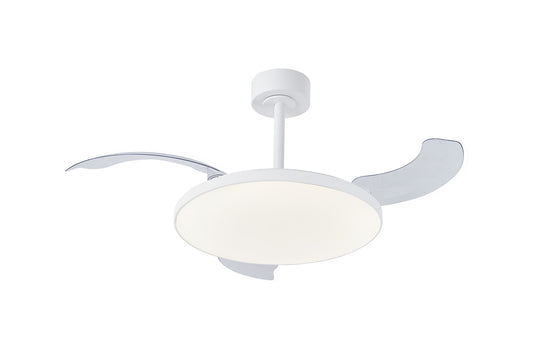 Mantra M9006 Slim Fan 50cm 50W LED Dimmable Ceiling Light With Built-In 30W DC Fan, 2700-5000K Remote Control, 3500lm, White, 5yrs Warranty