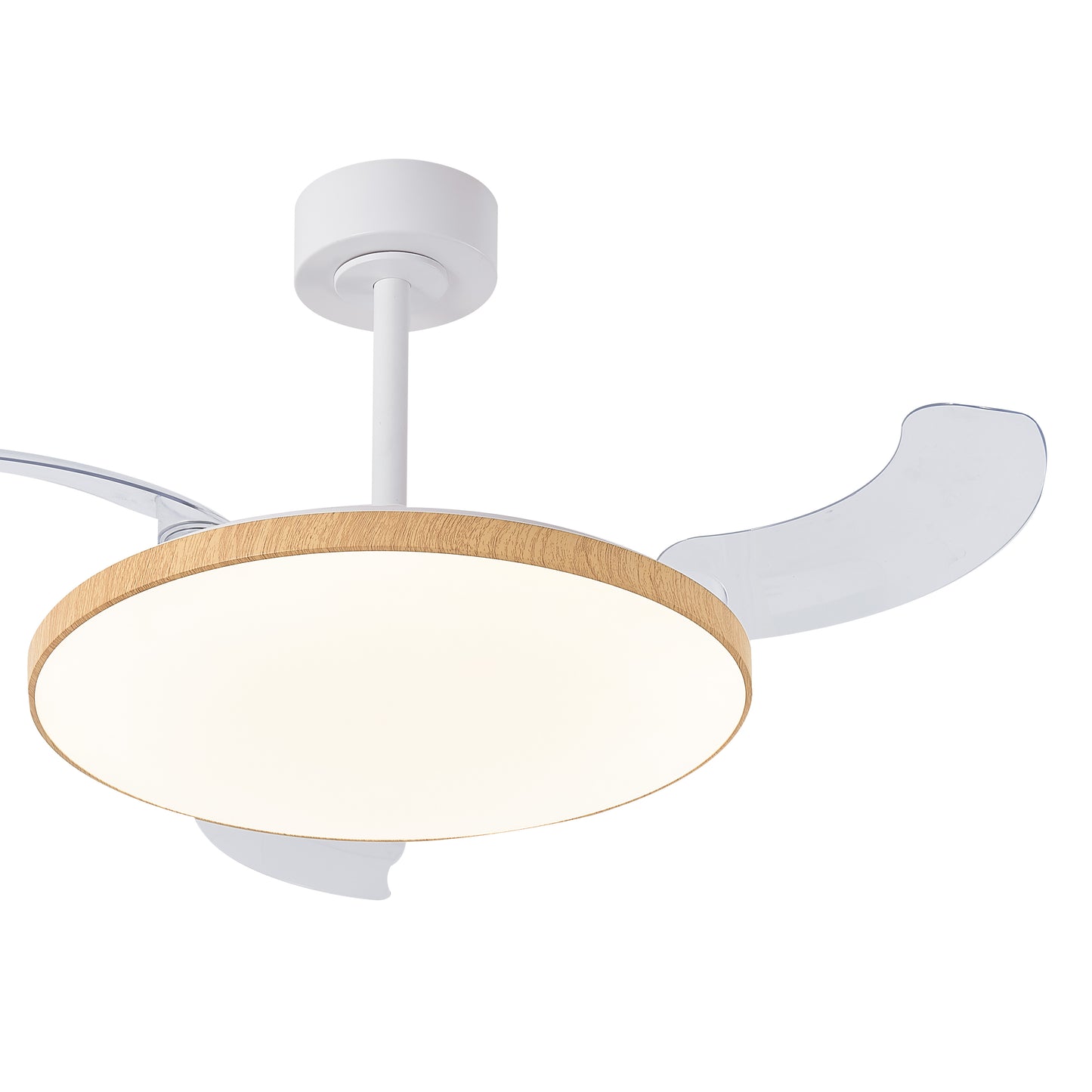 Mantra M9007 Slim Fan 50cm 50W LED Dimmable Ceiling fan with light With Built-In 30W DC Fan, 2700-5000K Remote Control, 3500lm, Wood, 5yrs Warranty