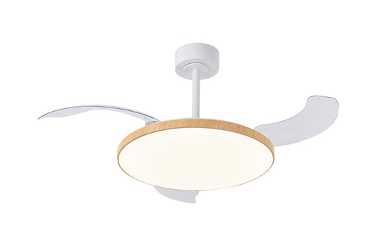 Mantra M9007 Slim Fan 50cm 50W LED Dimmable Ceiling fan with light With Built-In 30W DC Fan, 2700-5000K Remote Control, 3500lm, Wood, 5yrs Warranty