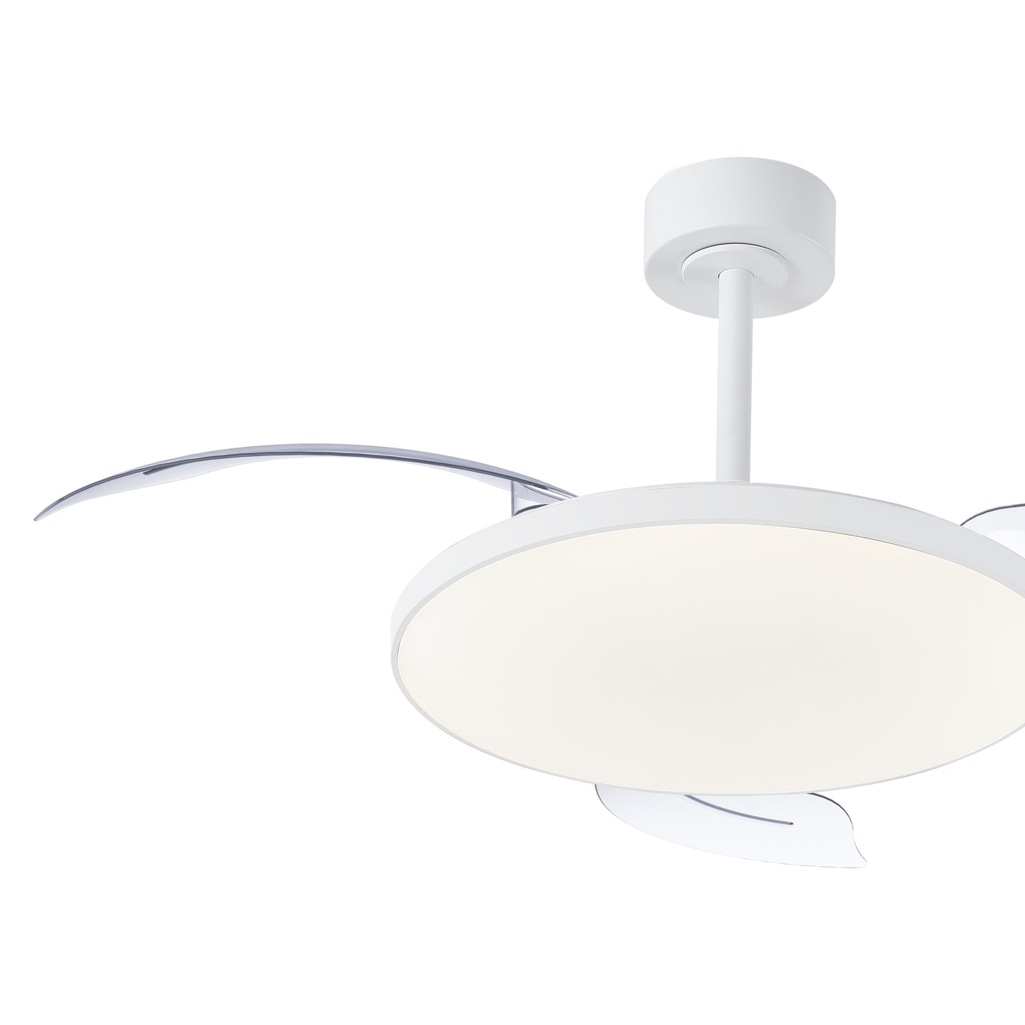 Mantra M9008 Slim Fan Mini 40cm(closed) 900mm(open) 45W LED Dimmable Ceiling fan with Light With Built-In 25W DC Fan, 2700-5000K Remote Control, 3150lm, White, 5yrs Warranty